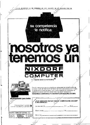 ABC MADRID 16-02-1971 página 70