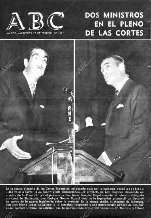 ABC MADRID 17-02-1971 página 1