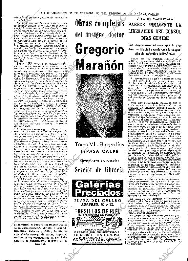 ABC MADRID 17-02-1971 página 26