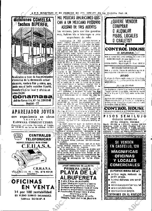 ABC MADRID 17-02-1971 página 30