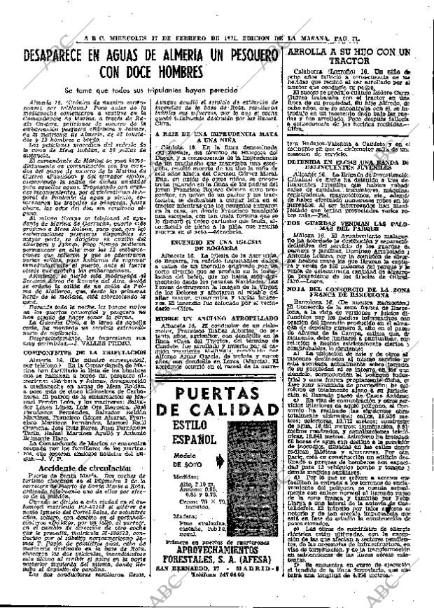 ABC MADRID 17-02-1971 página 31