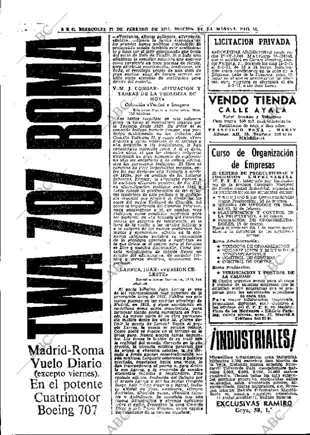 ABC MADRID 17-02-1971 página 52