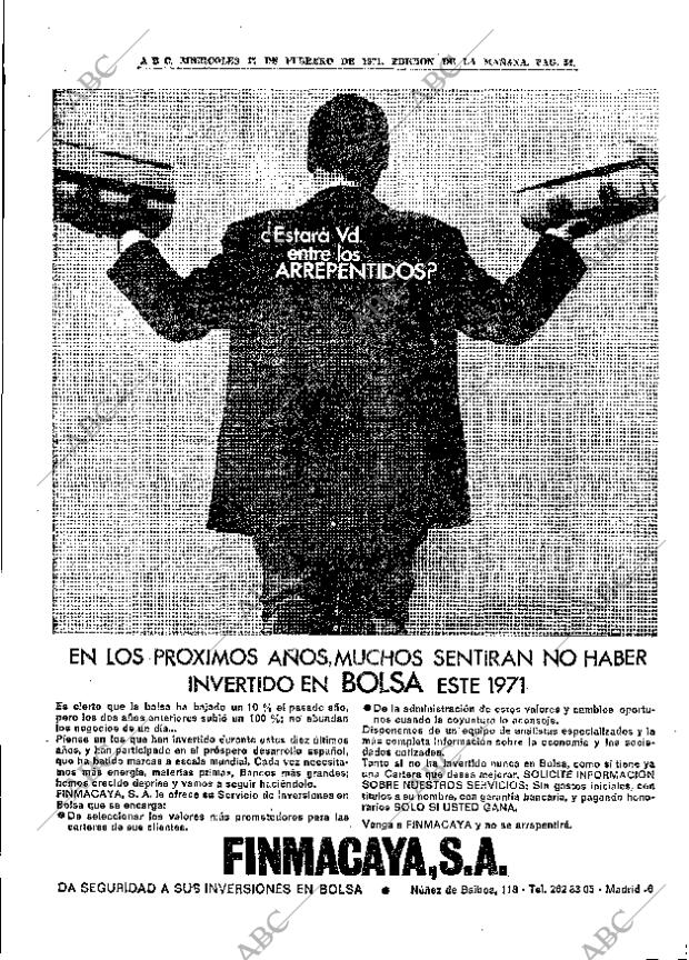ABC MADRID 17-02-1971 página 54