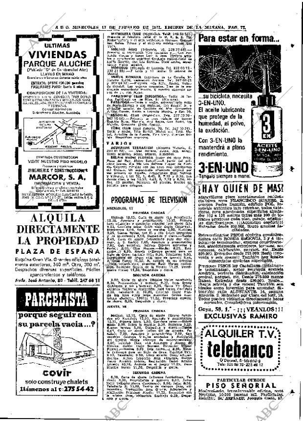 ABC MADRID 17-02-1971 página 77