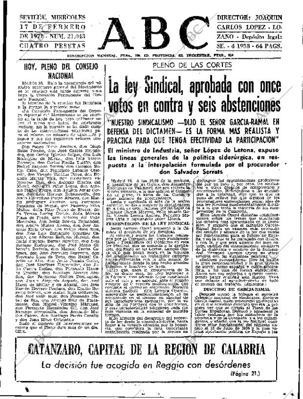 ABC SEVILLA 17-02-1971 página 15