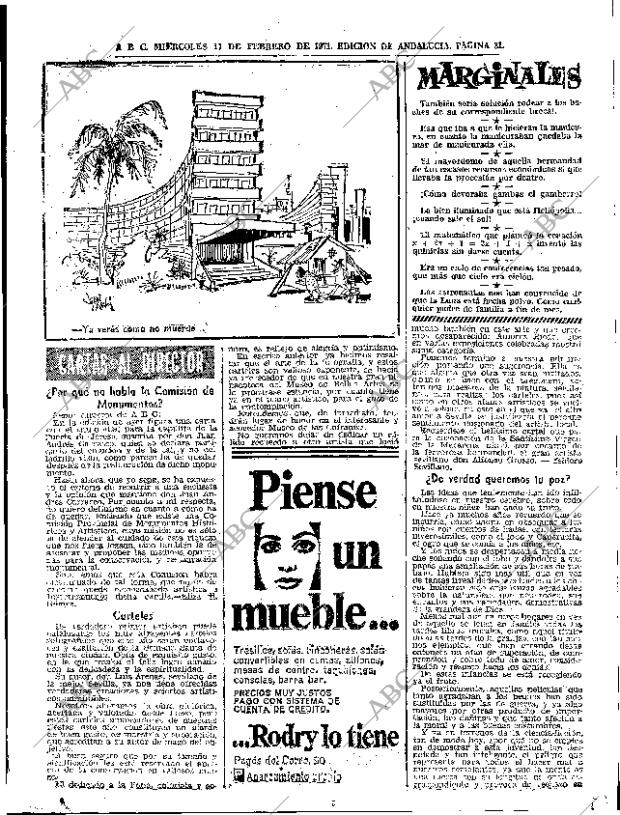 ABC SEVILLA 17-02-1971 página 31