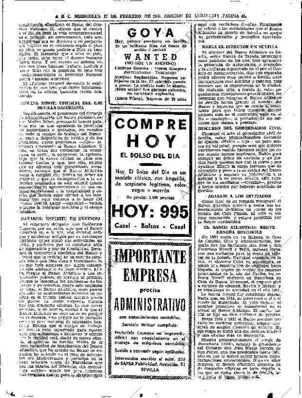 ABC SEVILLA 17-02-1971 página 42