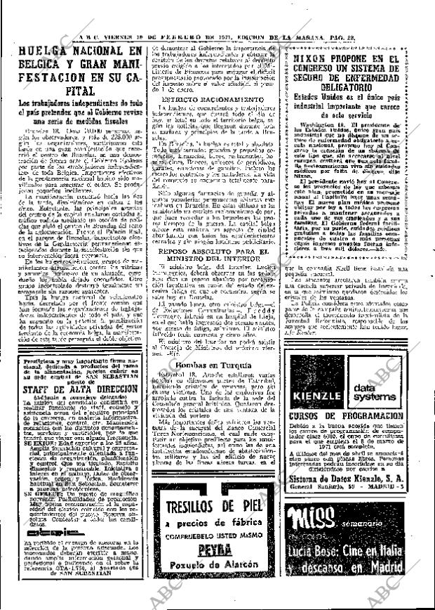 ABC MADRID 19-02-1971 página 22