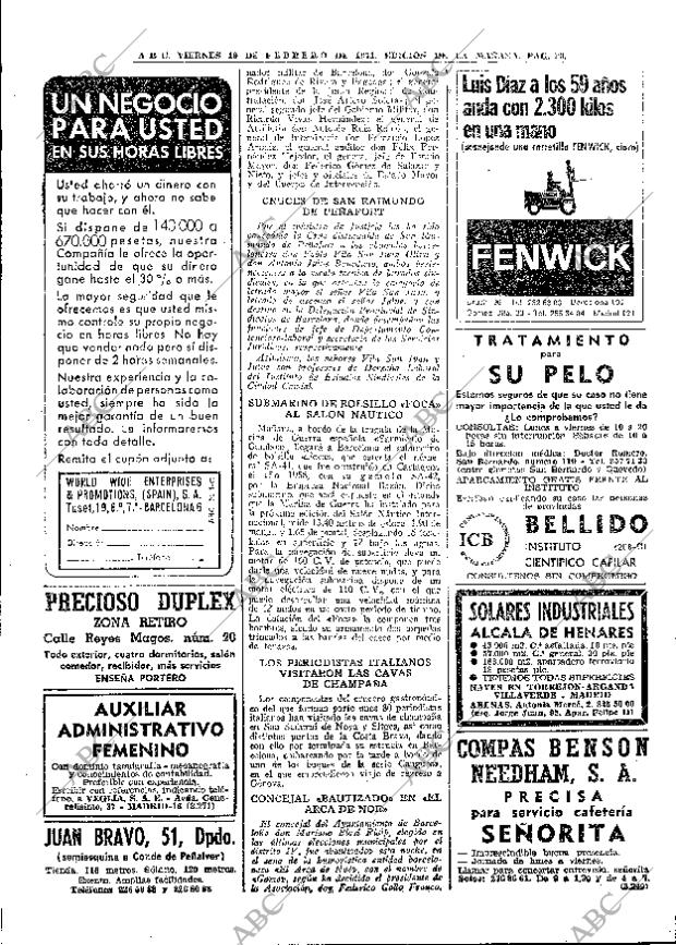 ABC MADRID 19-02-1971 página 38