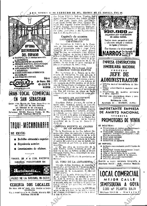 ABC MADRID 19-02-1971 página 40