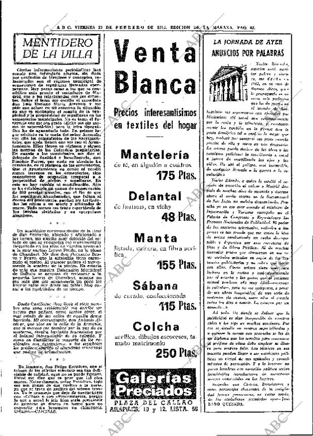ABC MADRID 19-02-1971 página 42