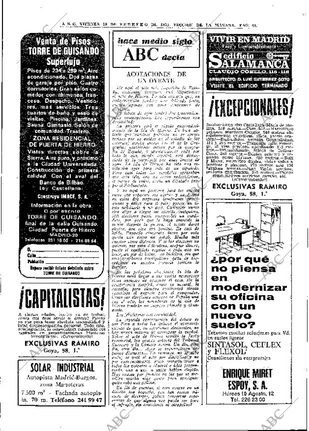 ABC MADRID 19-02-1971 página 44