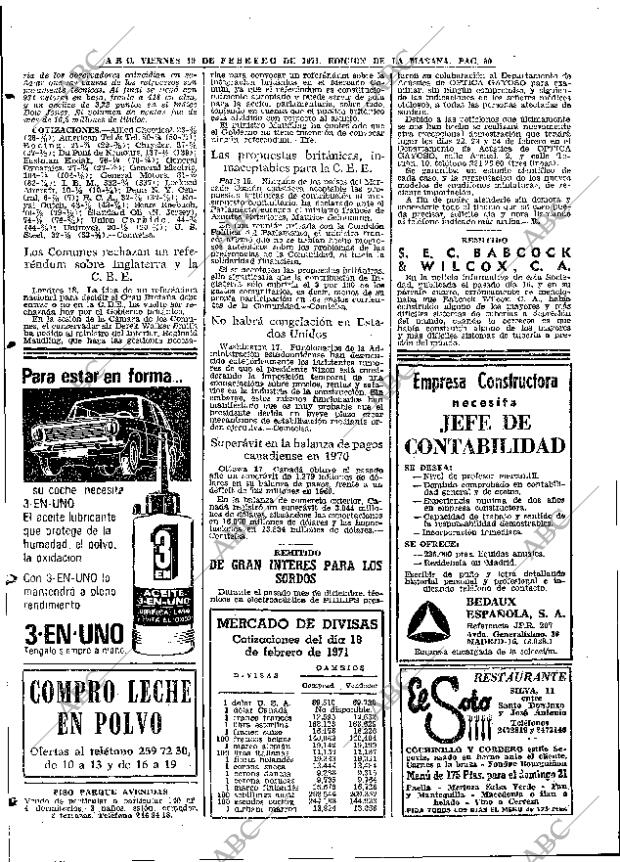 ABC MADRID 19-02-1971 página 60