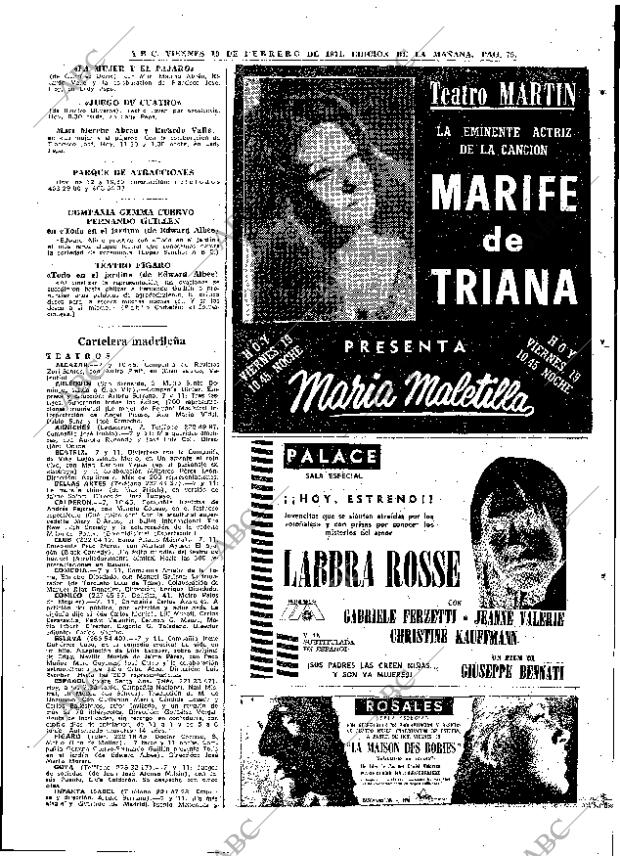 ABC MADRID 19-02-1971 página 75