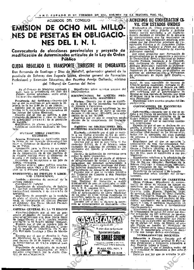 ABC MADRID 20-02-1971 página 23