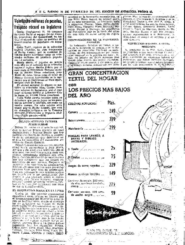 ABC SEVILLA 20-02-1971 página 45