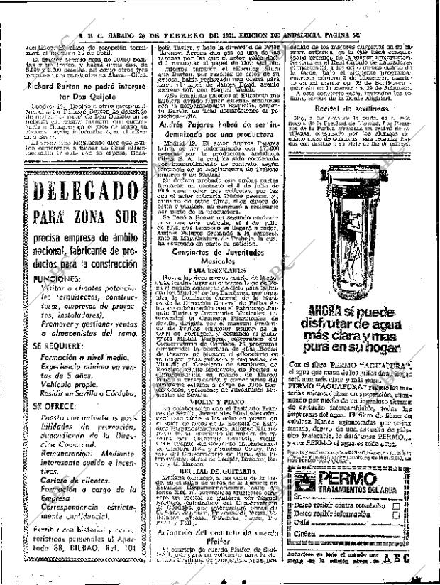 ABC SEVILLA 20-02-1971 página 52