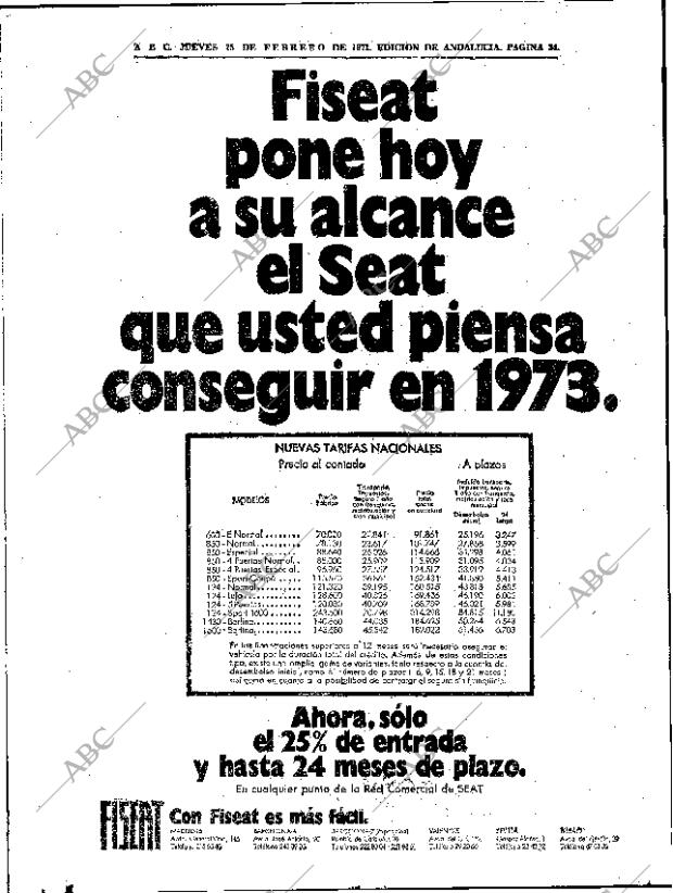 ABC SEVILLA 25-02-1971 página 34