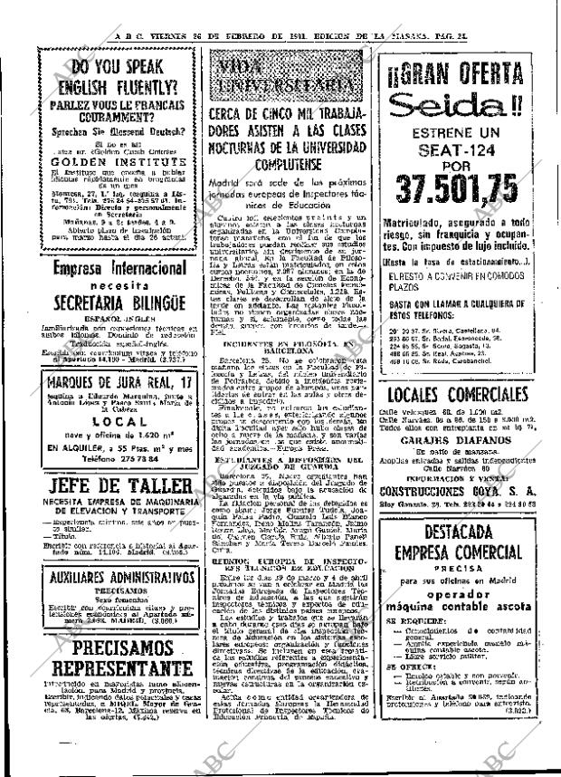 ABC MADRID 26-02-1971 página 24