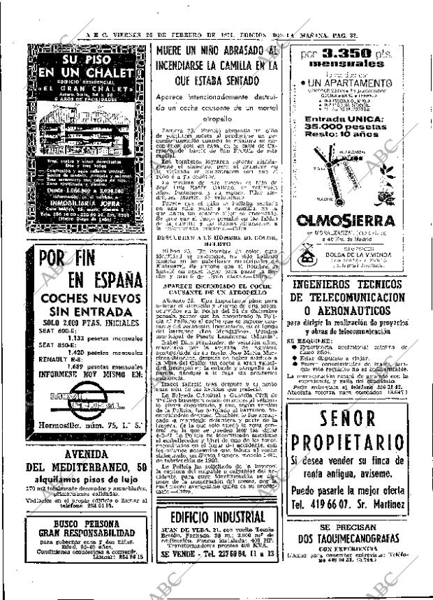 ABC MADRID 26-02-1971 página 32