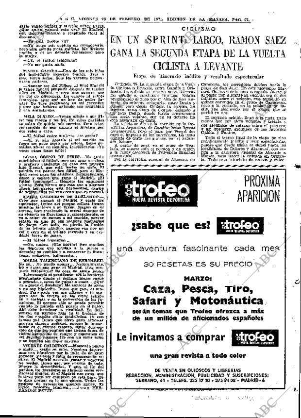 ABC MADRID 26-02-1971 página 67