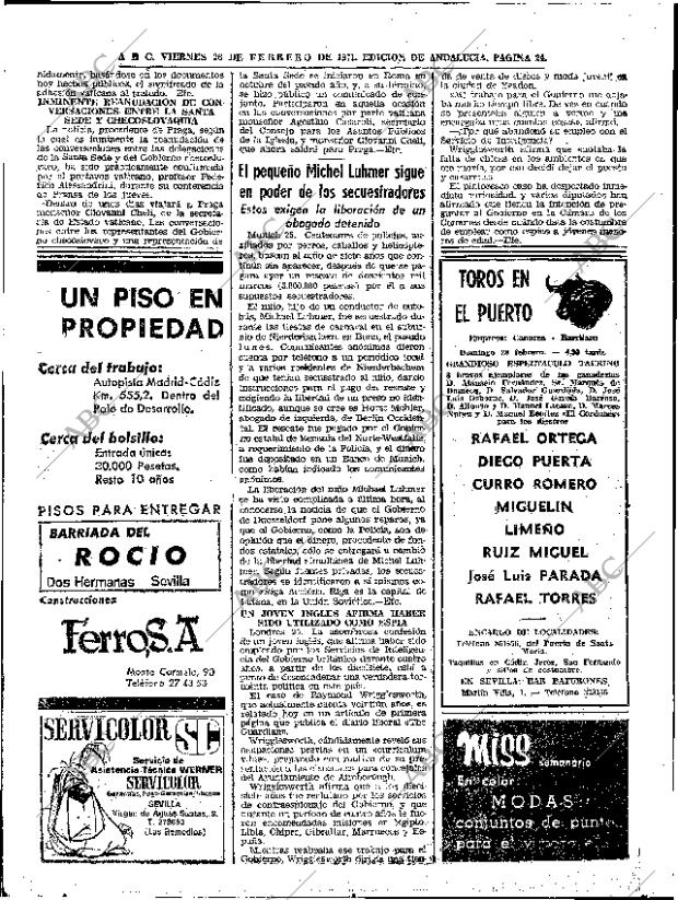 ABC SEVILLA 26-02-1971 página 24