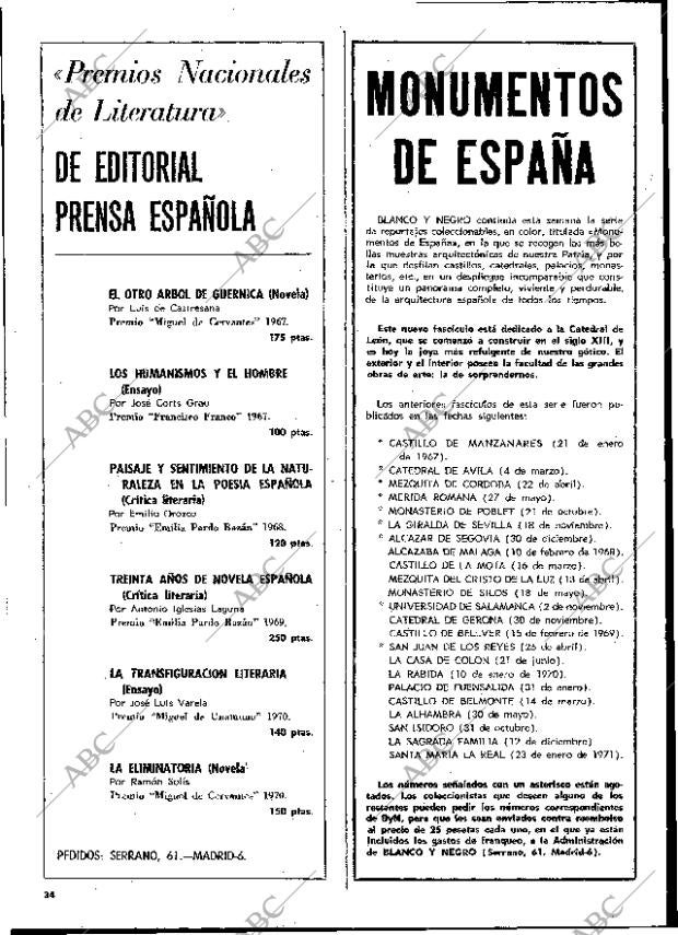 BLANCO Y NEGRO MADRID 27-02-1971 página 34