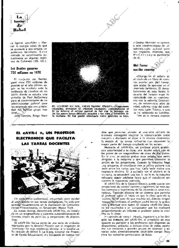 BLANCO Y NEGRO MADRID 06-03-1971 página 85