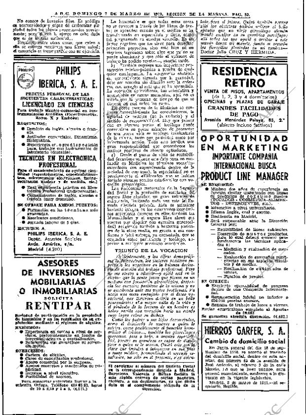 ABC MADRID 07-03-1971 página 52