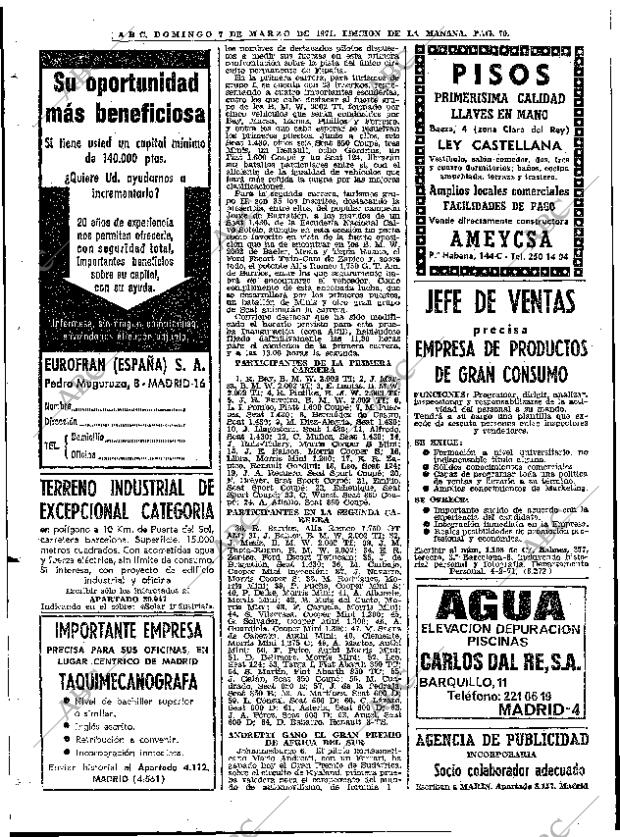 ABC MADRID 07-03-1971 página 70