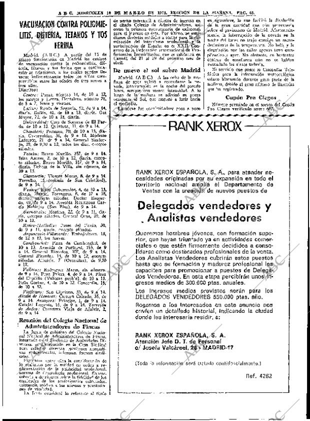 ABC MADRID 10-03-1971 página 45