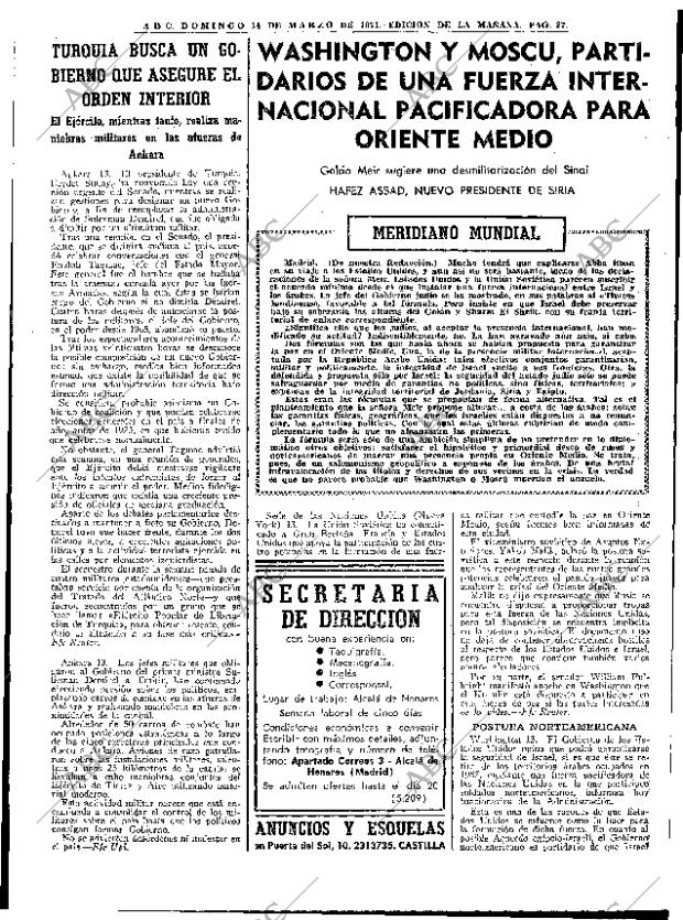 ABC MADRID 14-03-1971 página 27