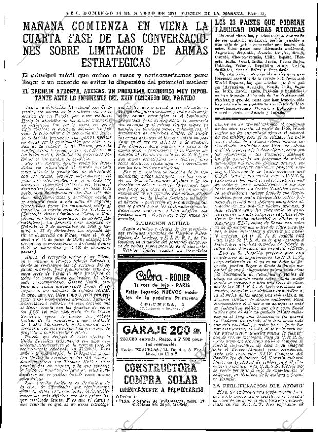 ABC MADRID 14-03-1971 página 31
