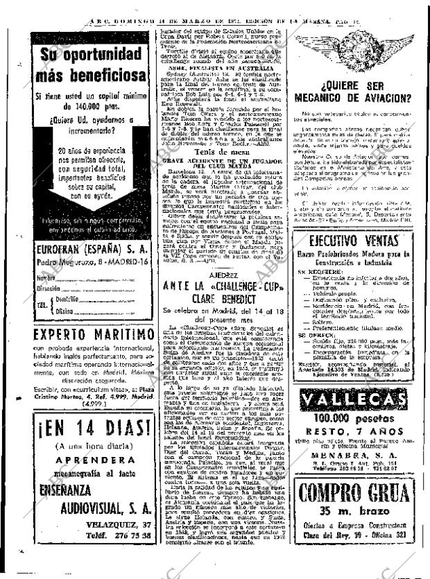 ABC MADRID 14-03-1971 página 72