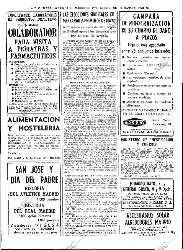 ABC MADRID 17-03-1971 página 30