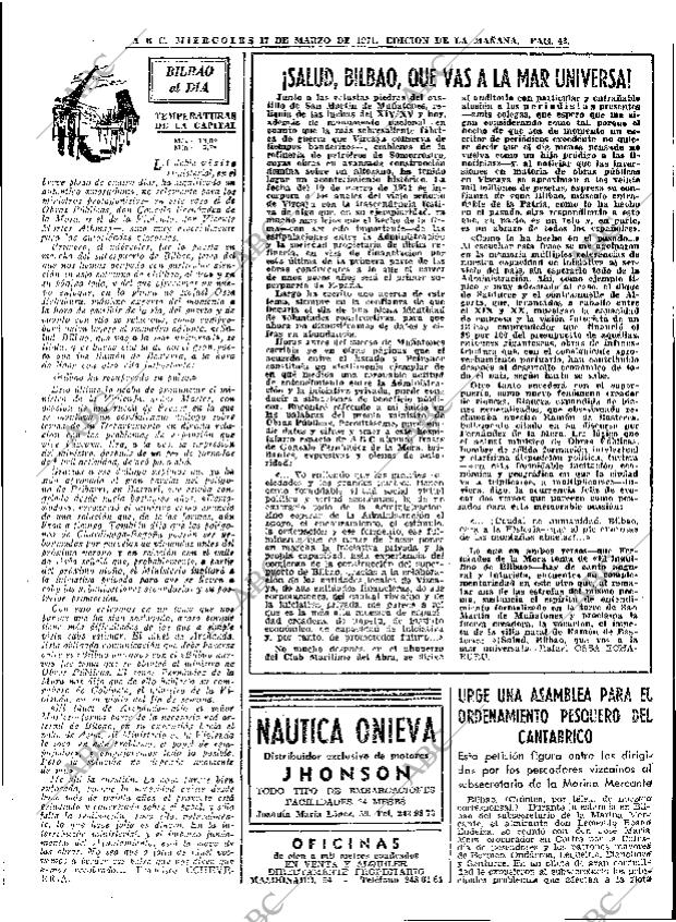 ABC MADRID 17-03-1971 página 43