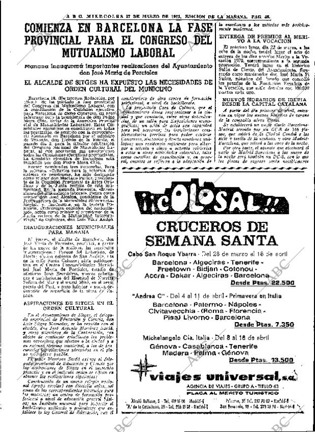 ABC MADRID 17-03-1971 página 45