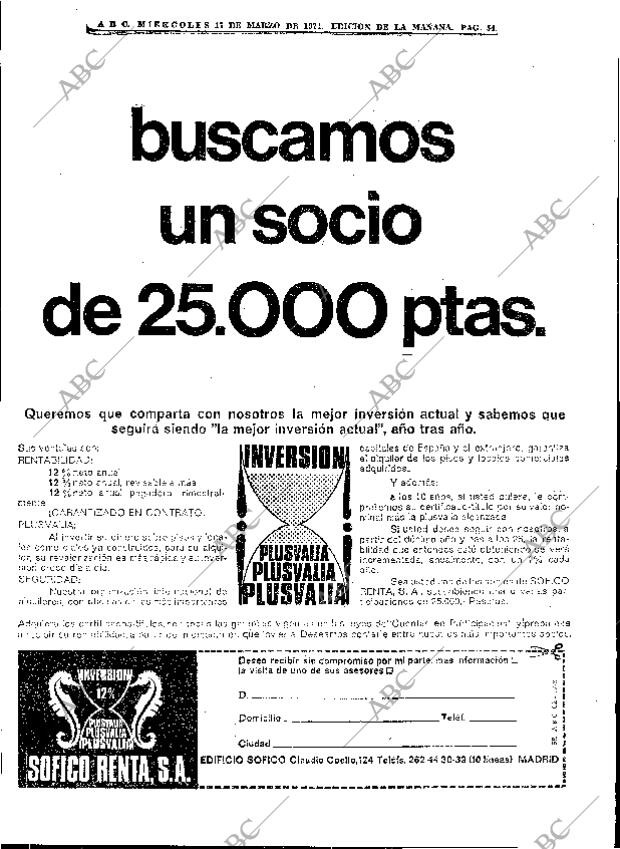 ABC MADRID 17-03-1971 página 54