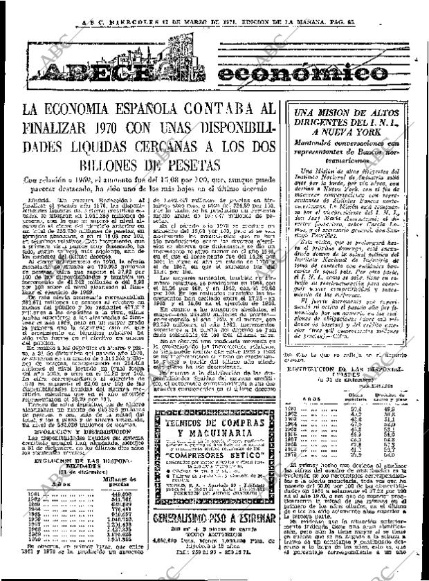 ABC MADRID 17-03-1971 página 65