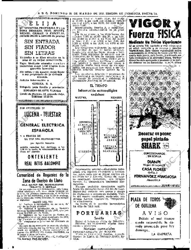 ABC SEVILLA 21-03-1971 página 38