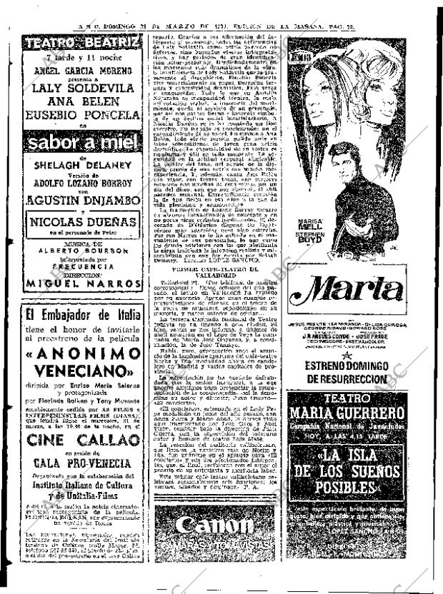 ABC MADRID 28-03-1971 página 72