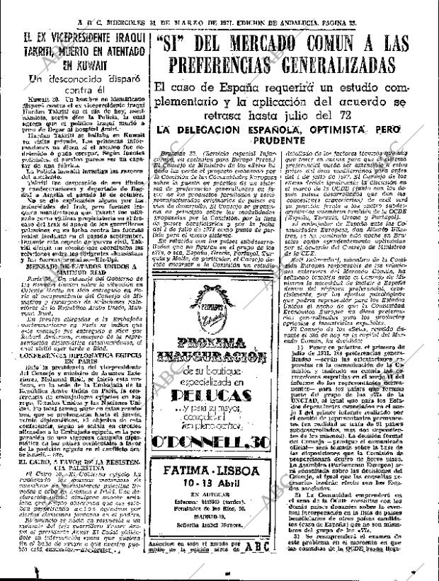 ABC SEVILLA 31-03-1971 página 33