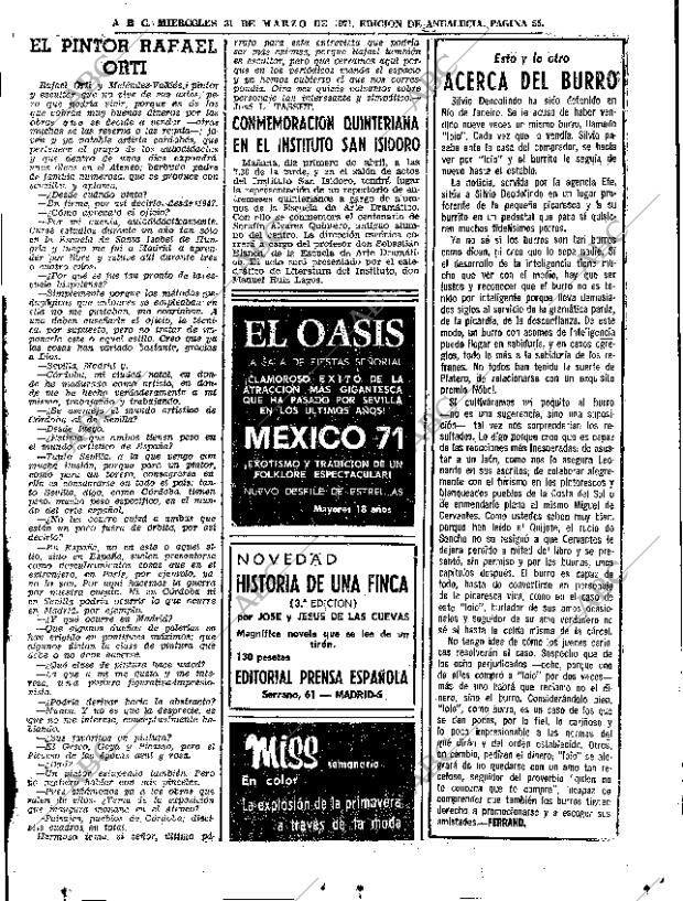 ABC SEVILLA 31-03-1971 página 55