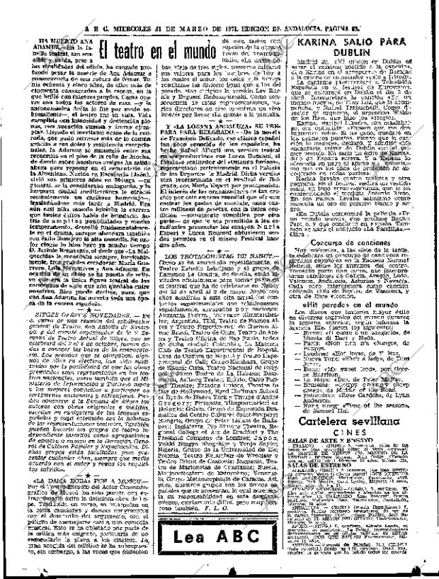 ABC SEVILLA 31-03-1971 página 63