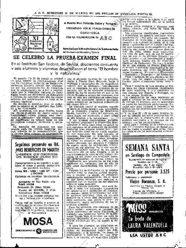 ABC SEVILLA 31-03-1971 página 65