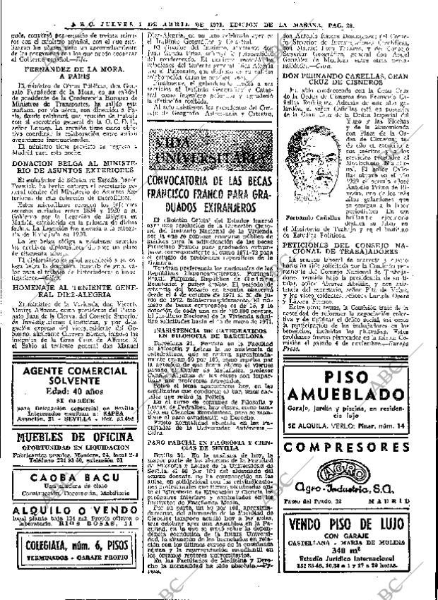 ABC MADRID 01-04-1971 página 28
