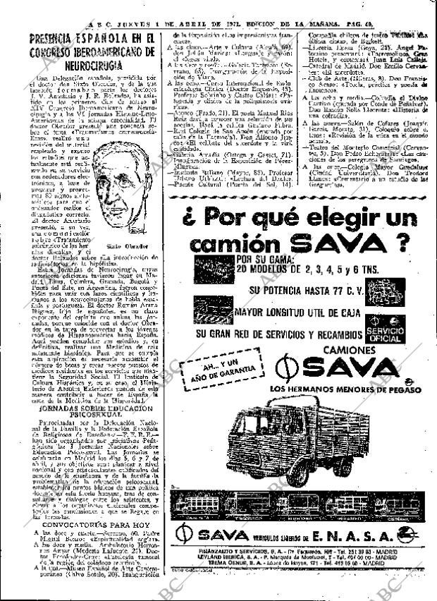 ABC MADRID 01-04-1971 página 49