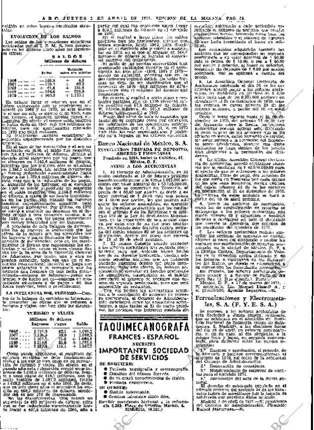 ABC MADRID 01-04-1971 página 54