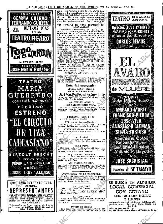 ABC MADRID 01-04-1971 página 70
