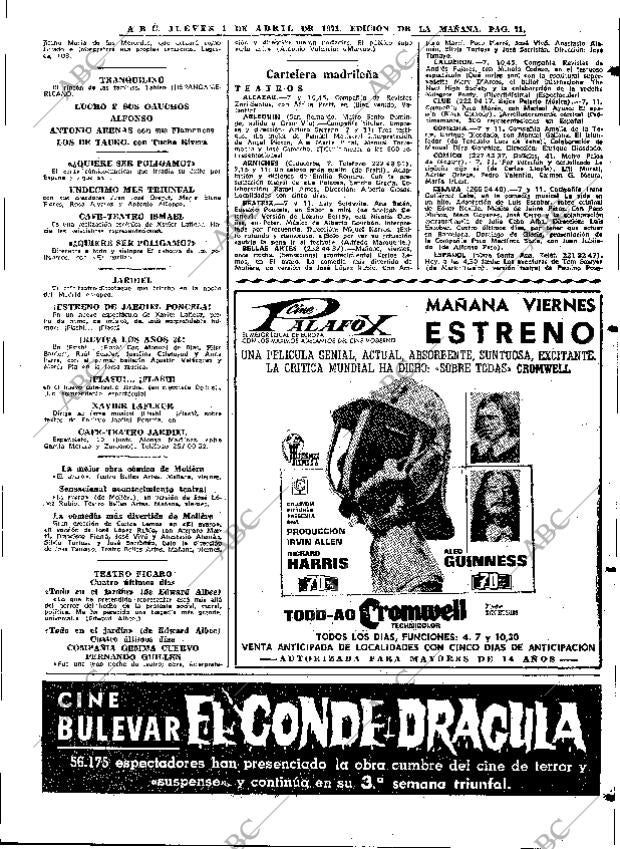 ABC MADRID 01-04-1971 página 71